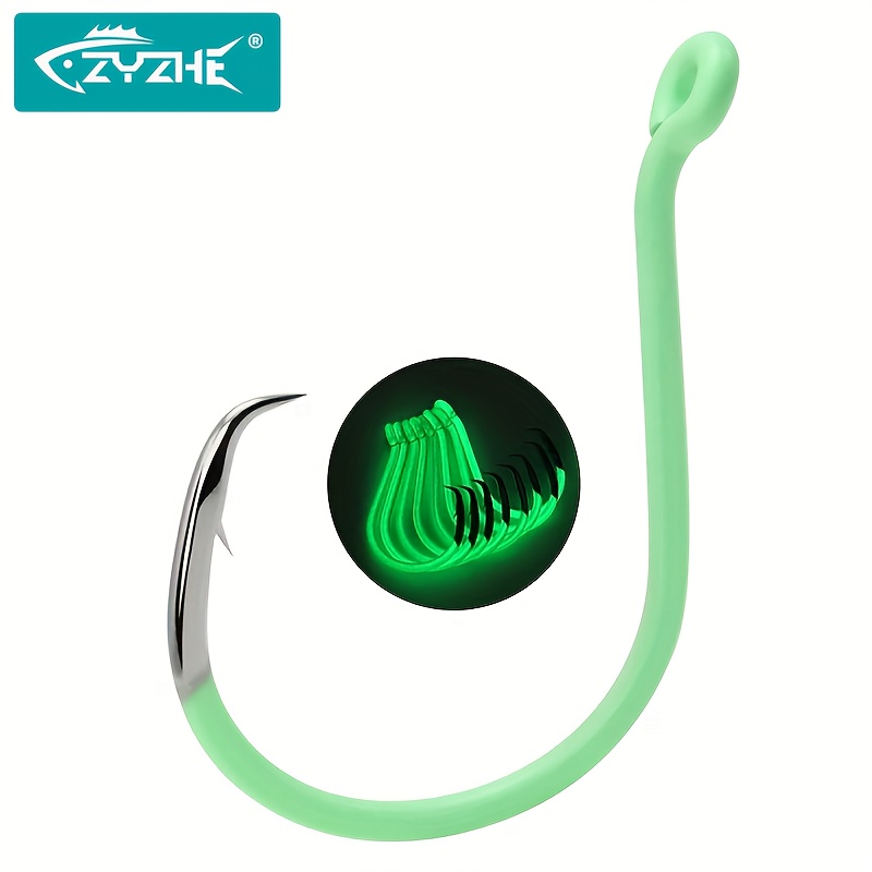 Fishing Hook Circle - ZYZHE 10 unidades/caixa Anzóis Circulares Luminosos