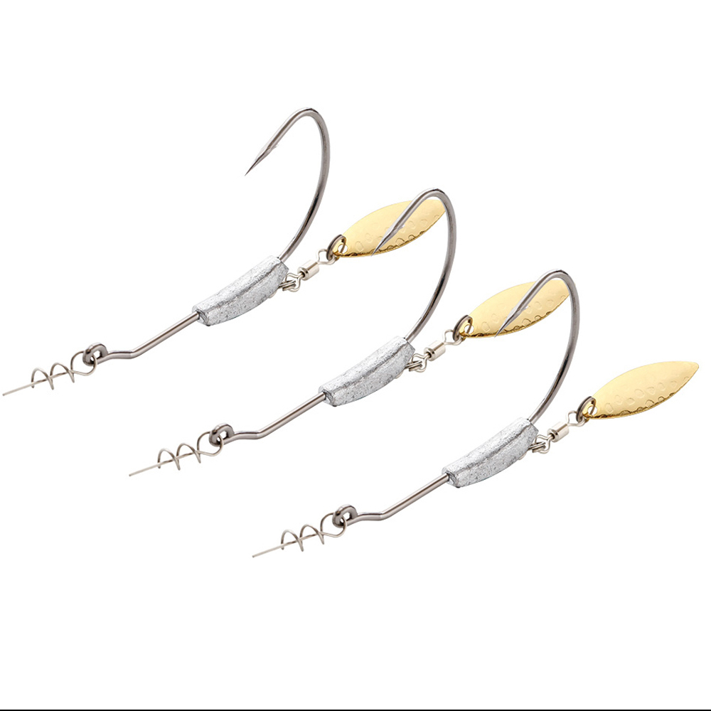 Fishing Hook Offset - Atueno-ganchos de deslocamento para pesca, 4