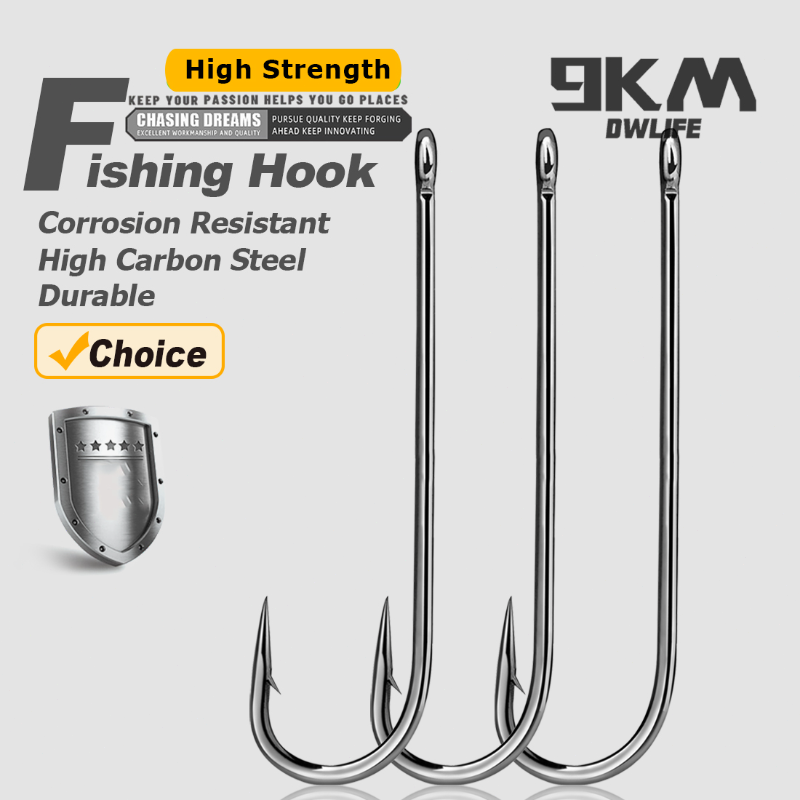 Fishing Hook Barbless - Ganchos de pesca de haste longa