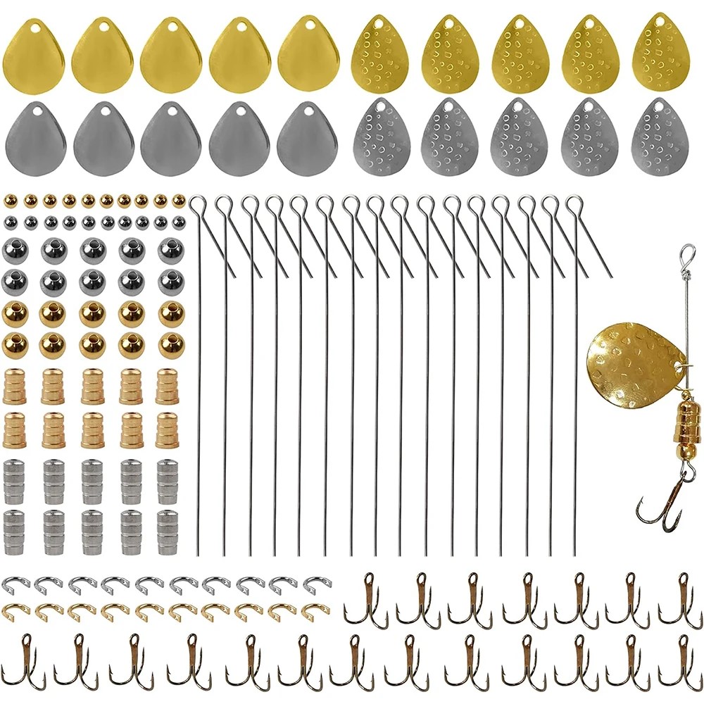Fishing Hook Treble - 140 pçs kit de fabricação de