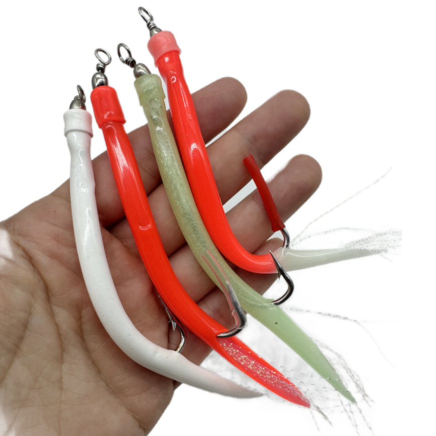 1/5 pçs pesca bacalhau enguia  - Fishing Hook Offset avaliação e preço