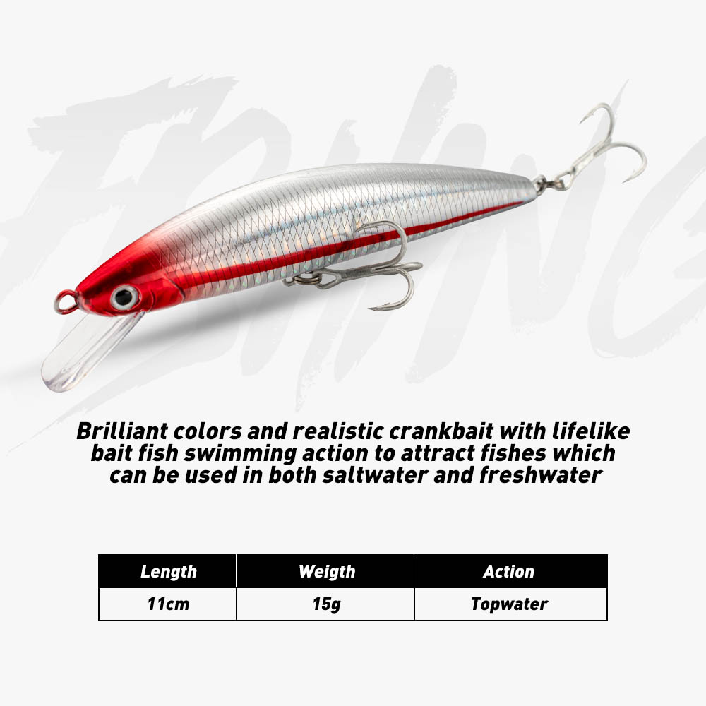 Isca de pesca afundando minnow - Fishing Hook Treble avaliação e preço