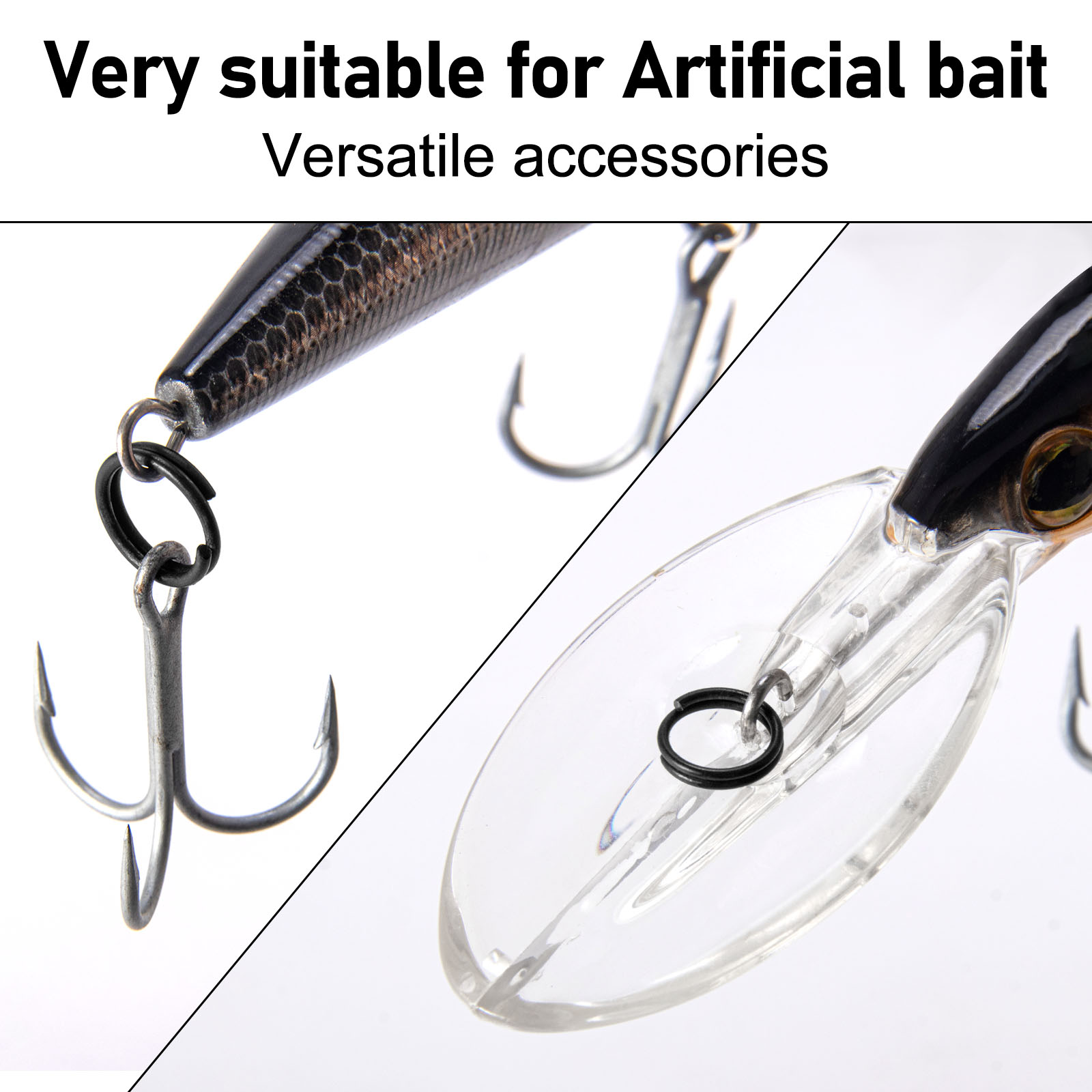 Anel de Conexão para Iscas de  - Fishing Hook Stainless Steel avaliação e preço