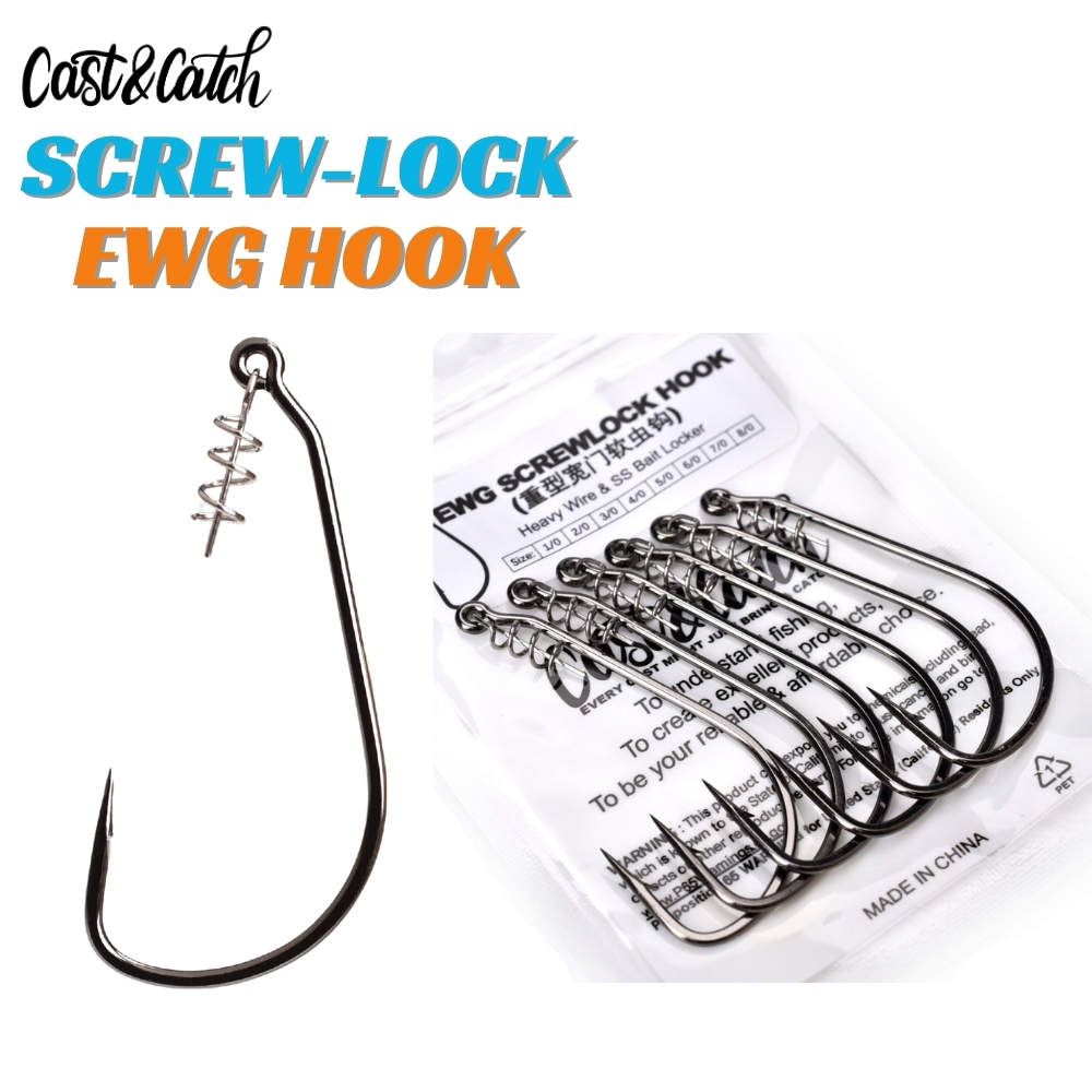Anzol Cast&Catch SCREW-LOCK We - Fishing Hook Weedless avaliação e preço