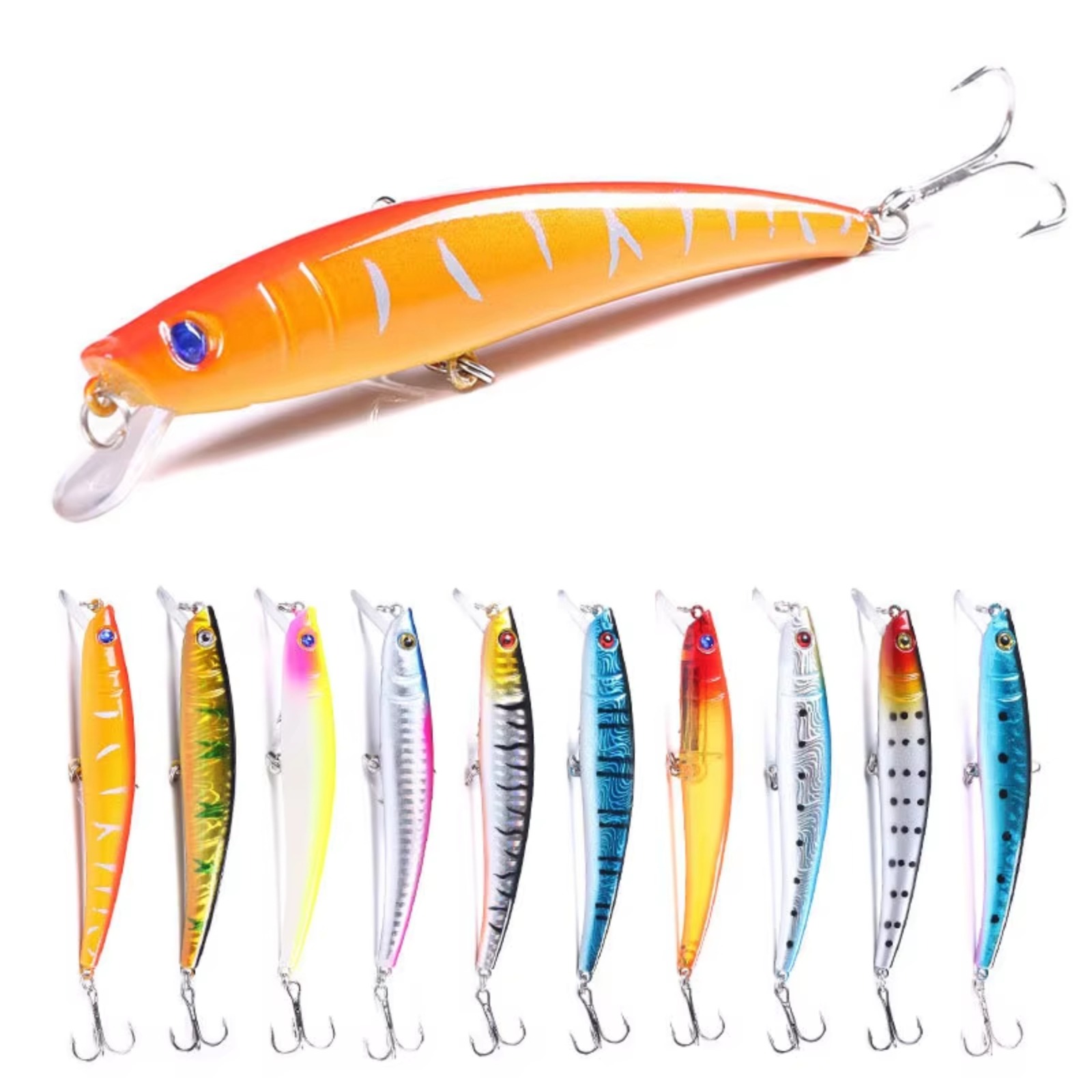 Isca Artificial Minnow 110mm 1 - Fishing Hook Treble avaliação e preço