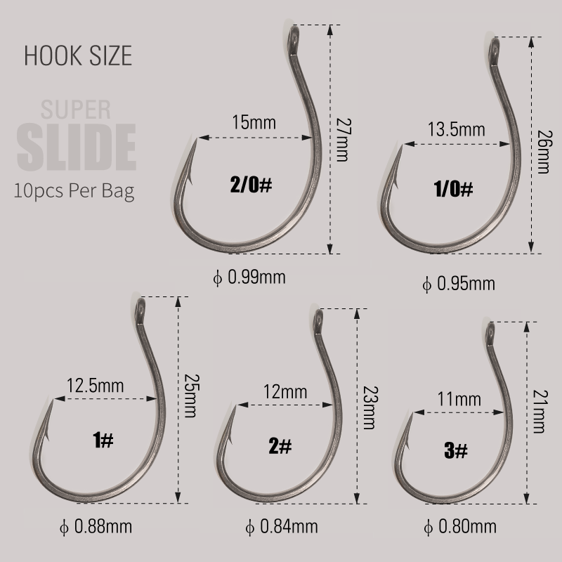 Lomeholic ptfe super slide gan - Fishing Hook Circle avaliação e preço