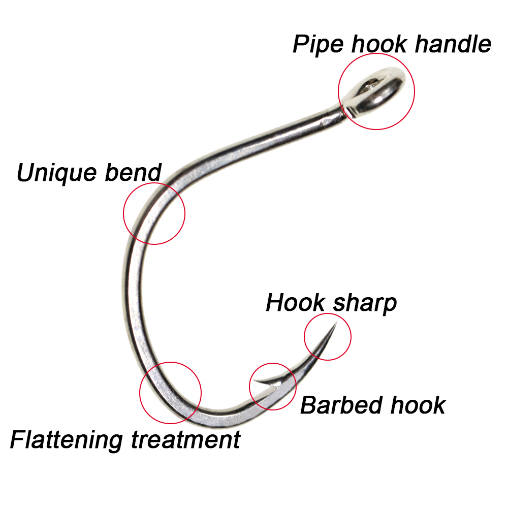 Icerio 10 pçs revestimento de  - Fishing Hook Barbless avaliação e preço
