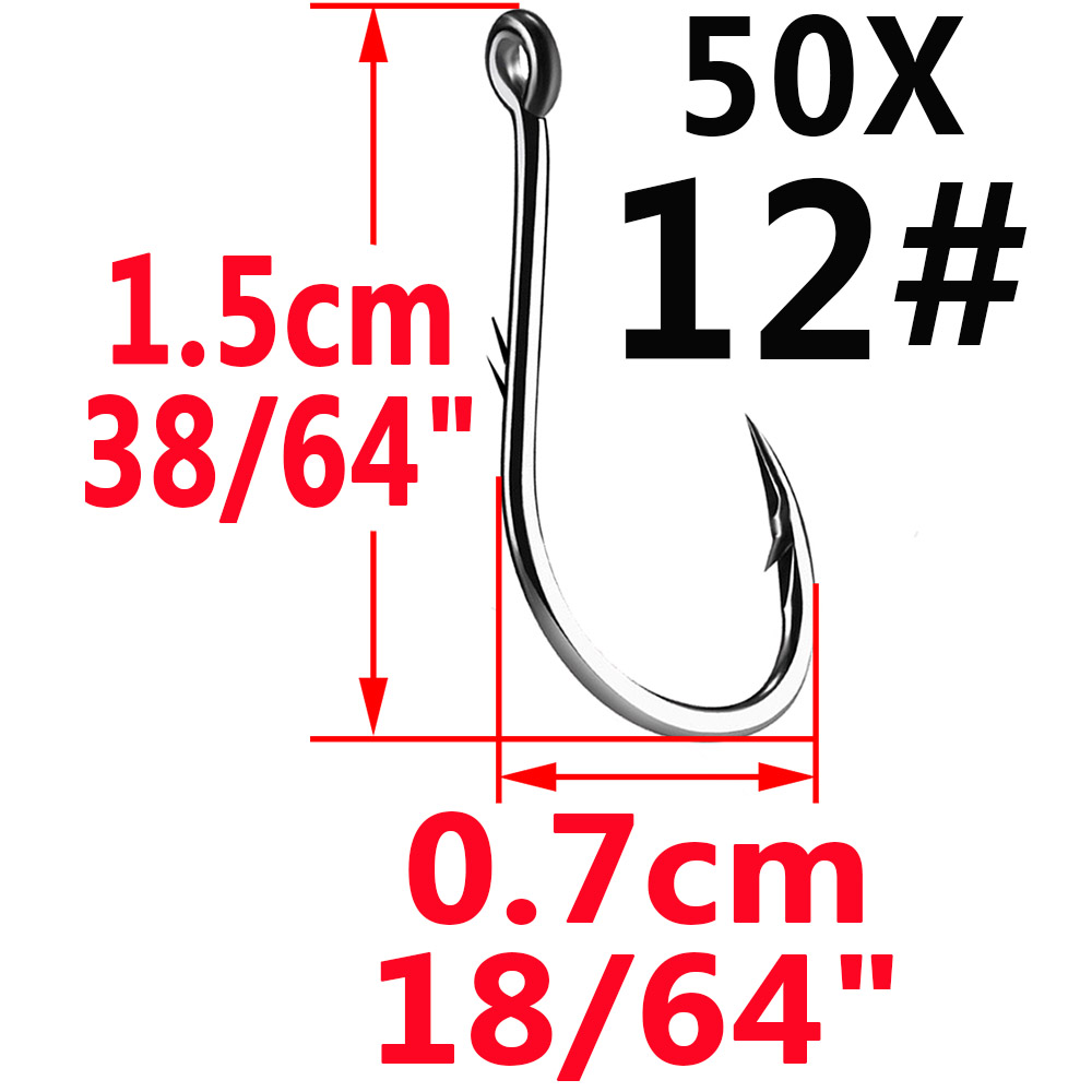50 pçs iseama círculo carpa ol - Fishing Hook Circle avaliação e preço
