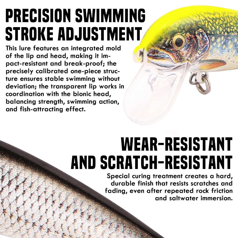 Iscas de Pesca B&U Sinking Min - Fishing Hook Treble avaliação e preço