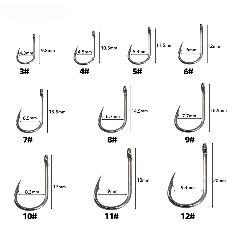 50-1600 unidades/caixa anzóis  - Fishing Hook Circle avaliação e preço