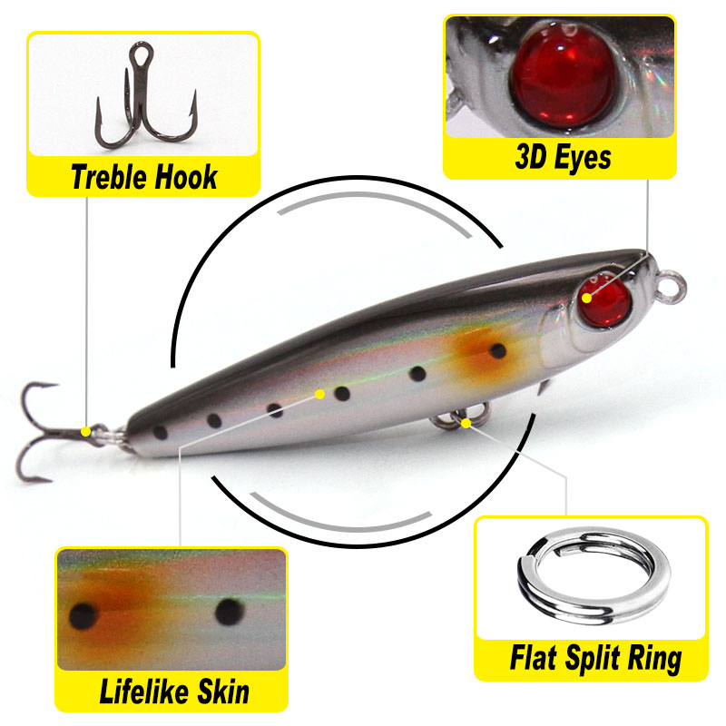 TacklePRO-Lápis Fishing Lure,  - Fishing Hook Assortment avaliação e preço