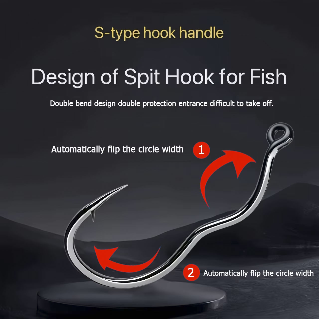 50 pçs durável automático flip - Fishing Hook Circle avaliação e preço