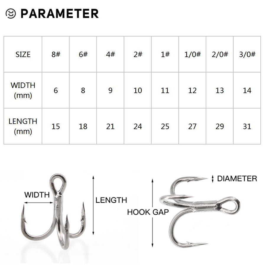 6x gancho agudo de pesca 10 pe - Fishing Hook Barbless avaliação e preço