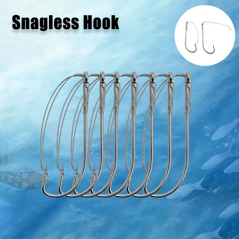 20/40 peças ganchos de minhoca - Fishing Hook Weedless avaliação e preço