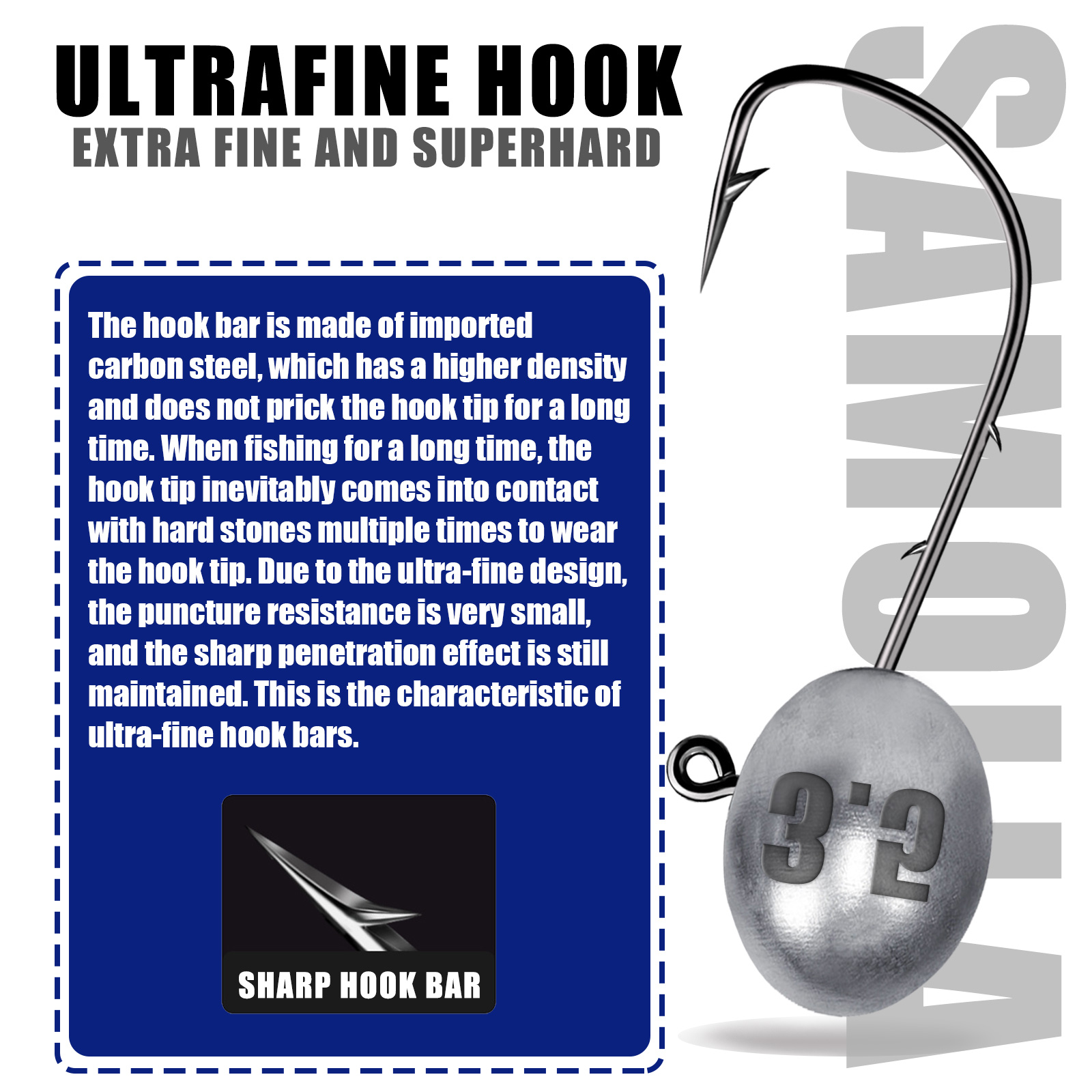 Cabeça de gabarito gancho 1x r - Fishing Hook Offset avaliação e preço