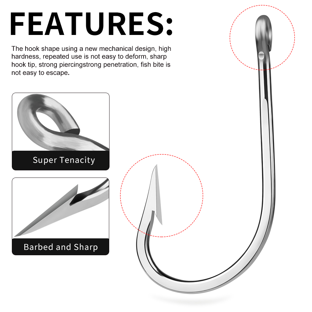 PROBEROS 5 peças de ganchos de - Fishing Hook Circle avaliação e preço