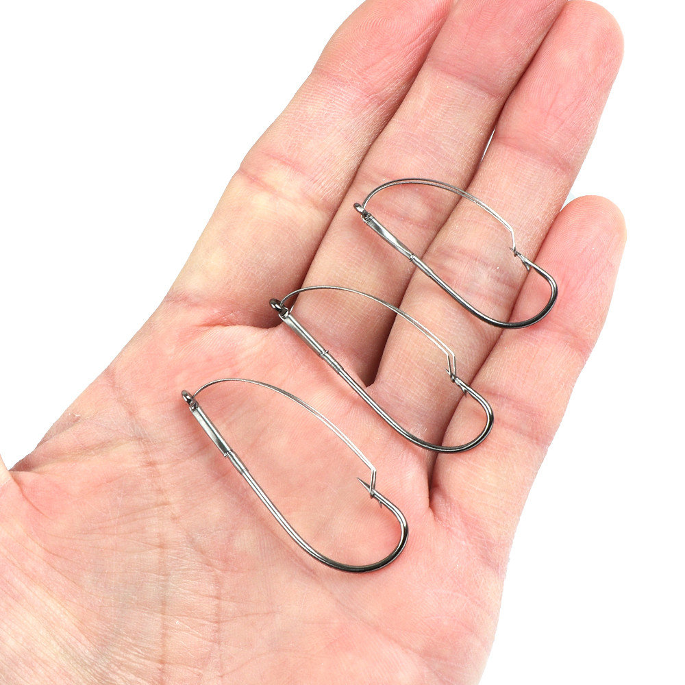10 pçs/caixa pesca maluco weed - Fishing Hook Weedless avaliação e preço