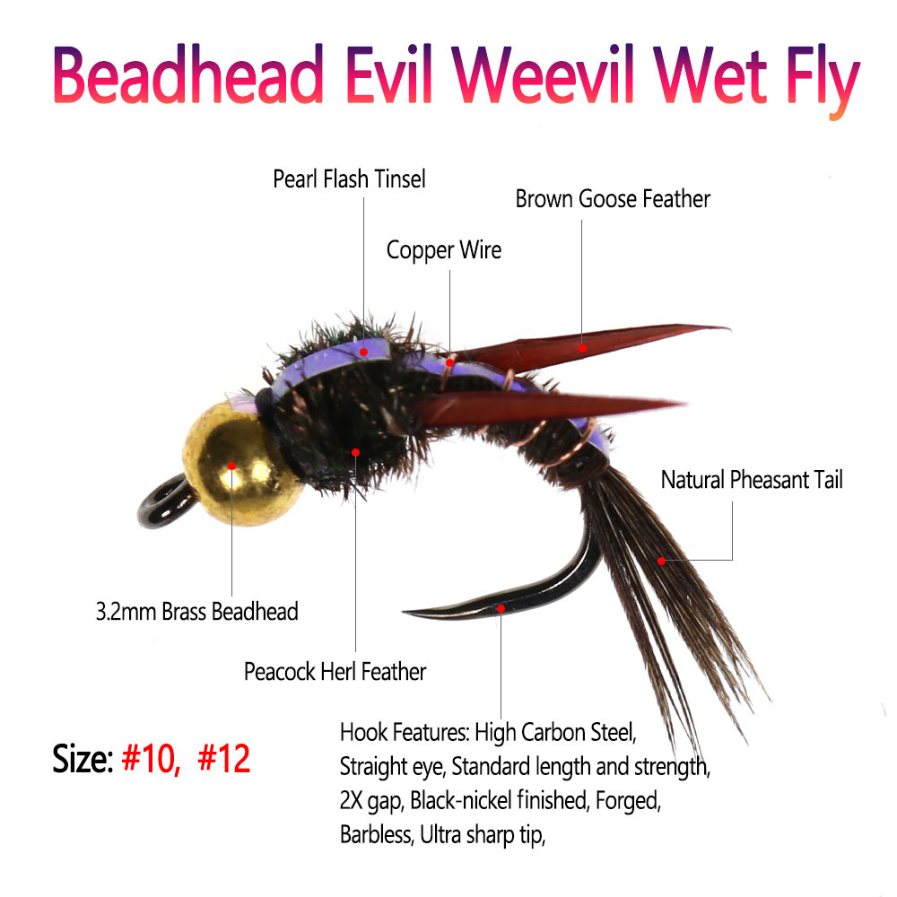 Bimoo 8 pçs latão beadhead mal - Fishing Hook Barbless avaliação e preço