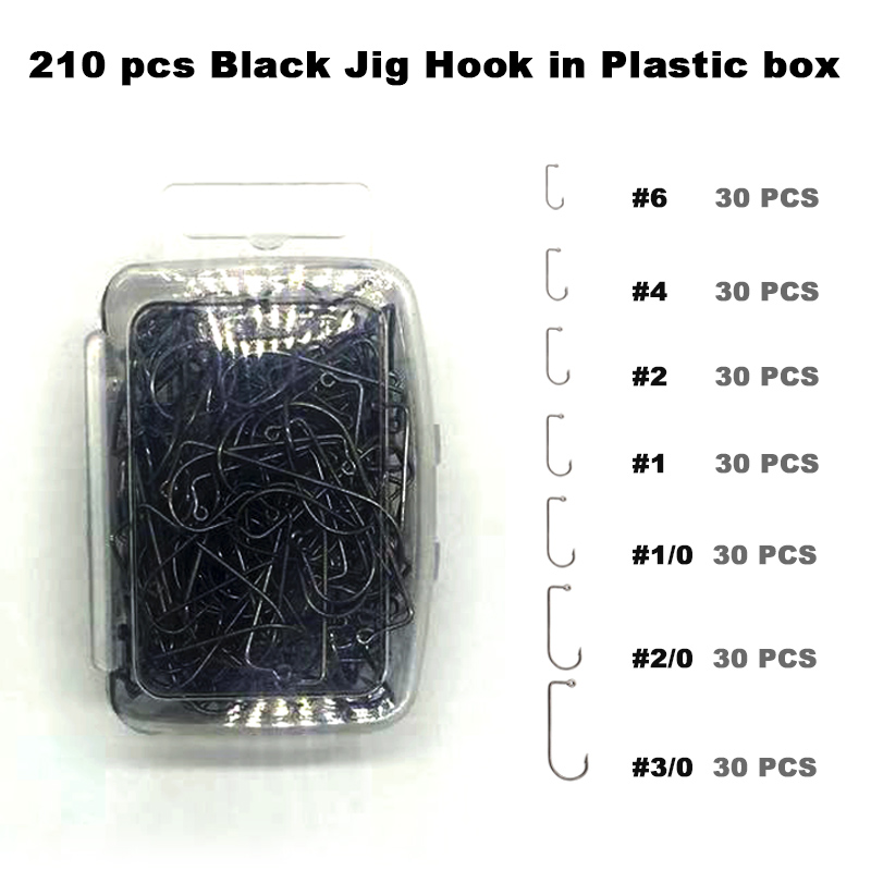 Adygil diy pesca 210 pçs preto - Fishing Hook Assortment avaliação e preço