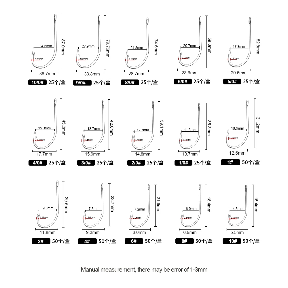 Ganchos de pesca FTK 1-10 # 50 - Fishing Hook Offset avaliação e preço