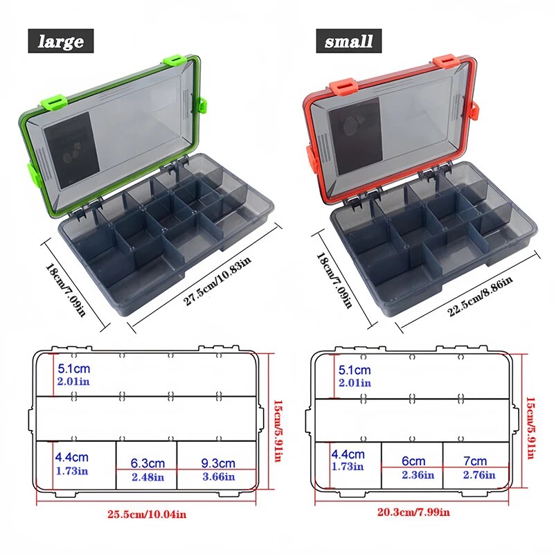 Caixa de Pesca de Grande Capac - Fishing Hook Size avaliação e preço