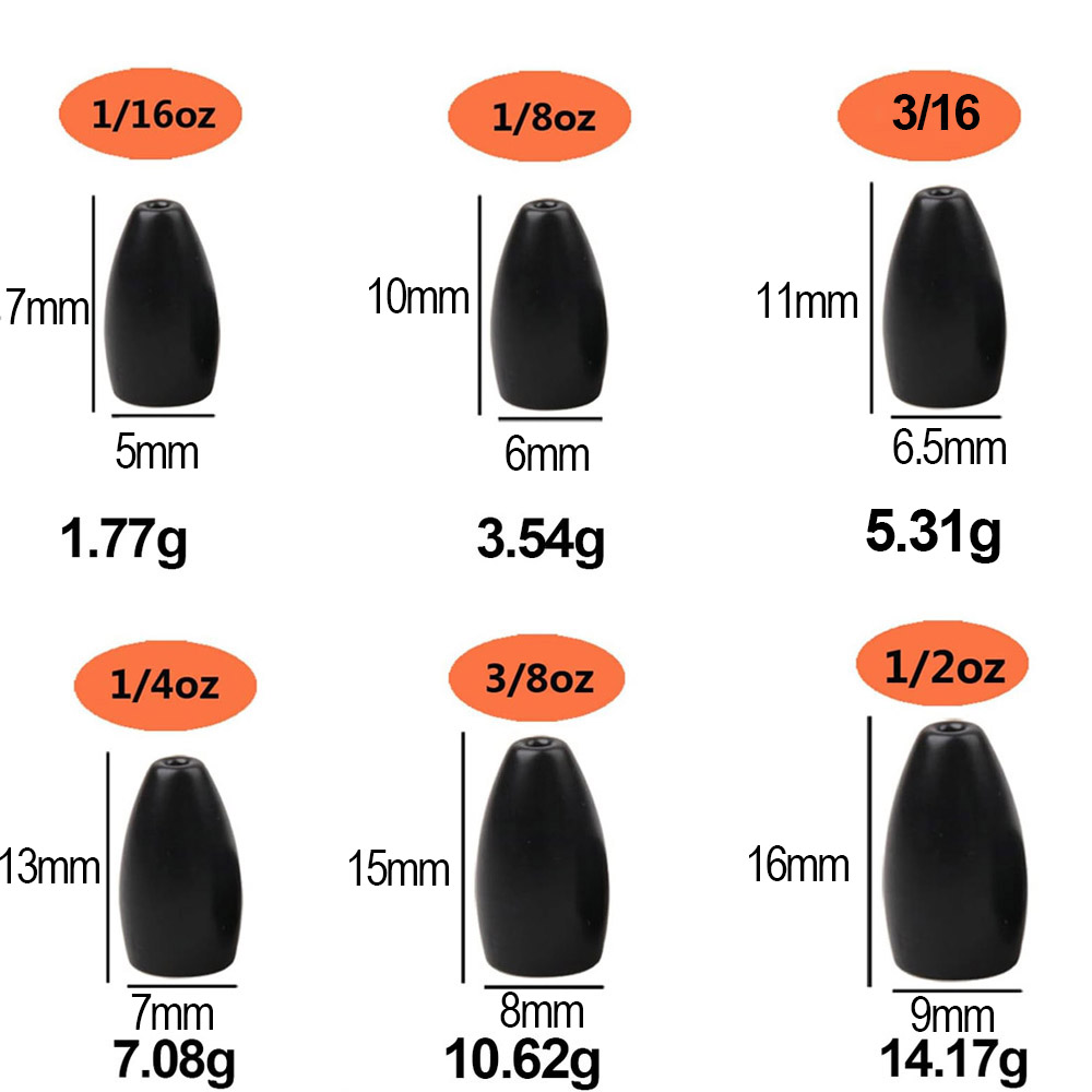 Pesos de pesca de aço de tungs - Fishing Hook Jig avaliação e preço